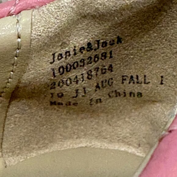 Janie and Jack Pink Quilted Ballet Flats With Bow Detail Size 10 Girls - Picture 7 of 7